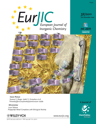 Cover page for paper published in Eur. J. Inorg. Chem.